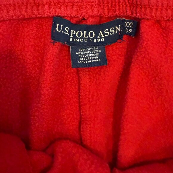 U.S. Polo Assn Boys Sweatpants XXL Size 18 Red - Picture 3 of 4